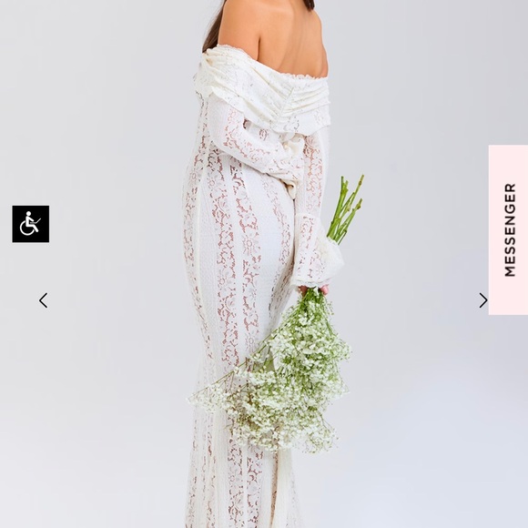 House of CB Belle Off The Shoulder Mermaid Gown - Picture 2 of 9